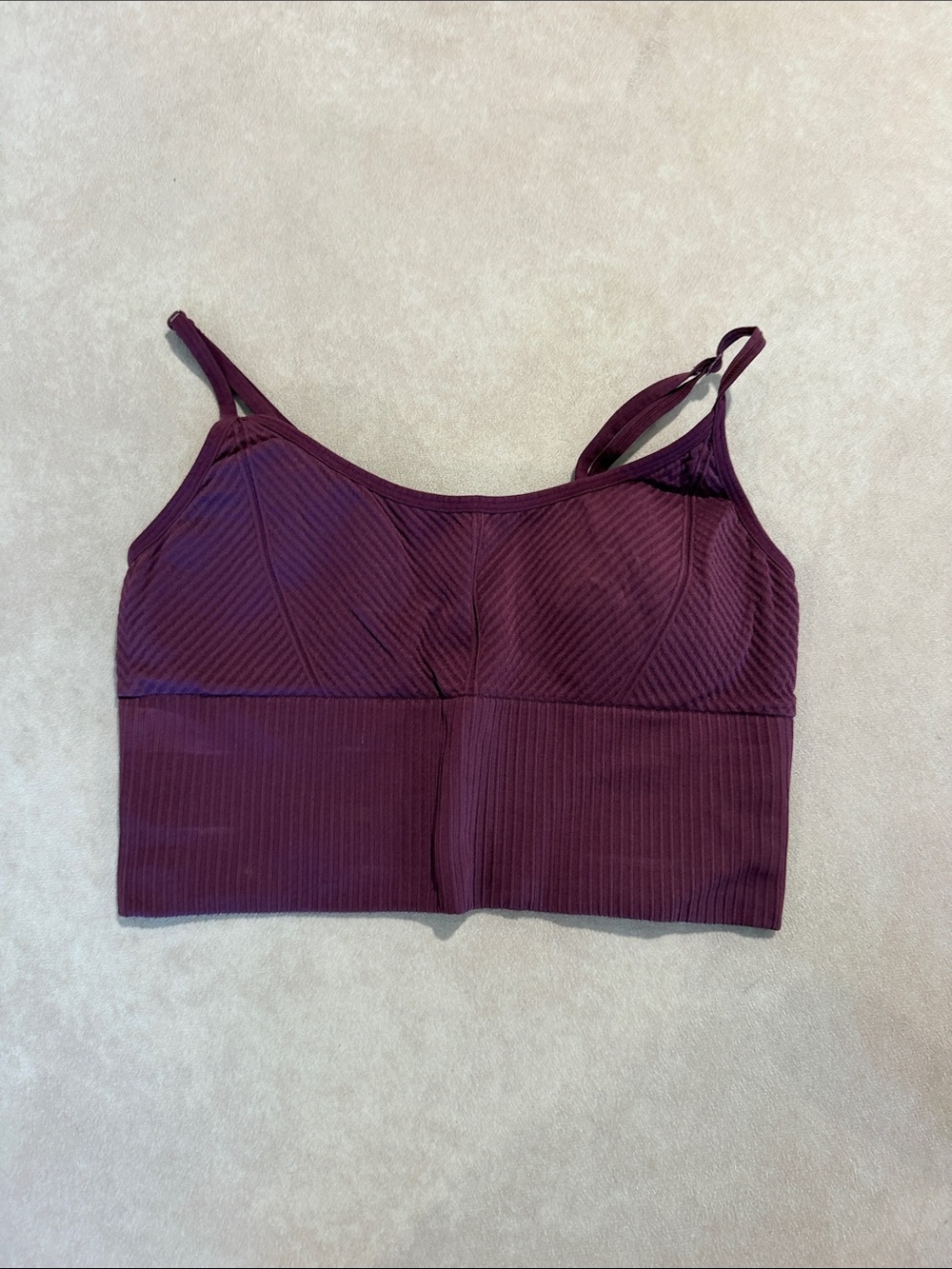Victoria’s Secret Seamless Ribbed Bralette - Deep Plum • size small